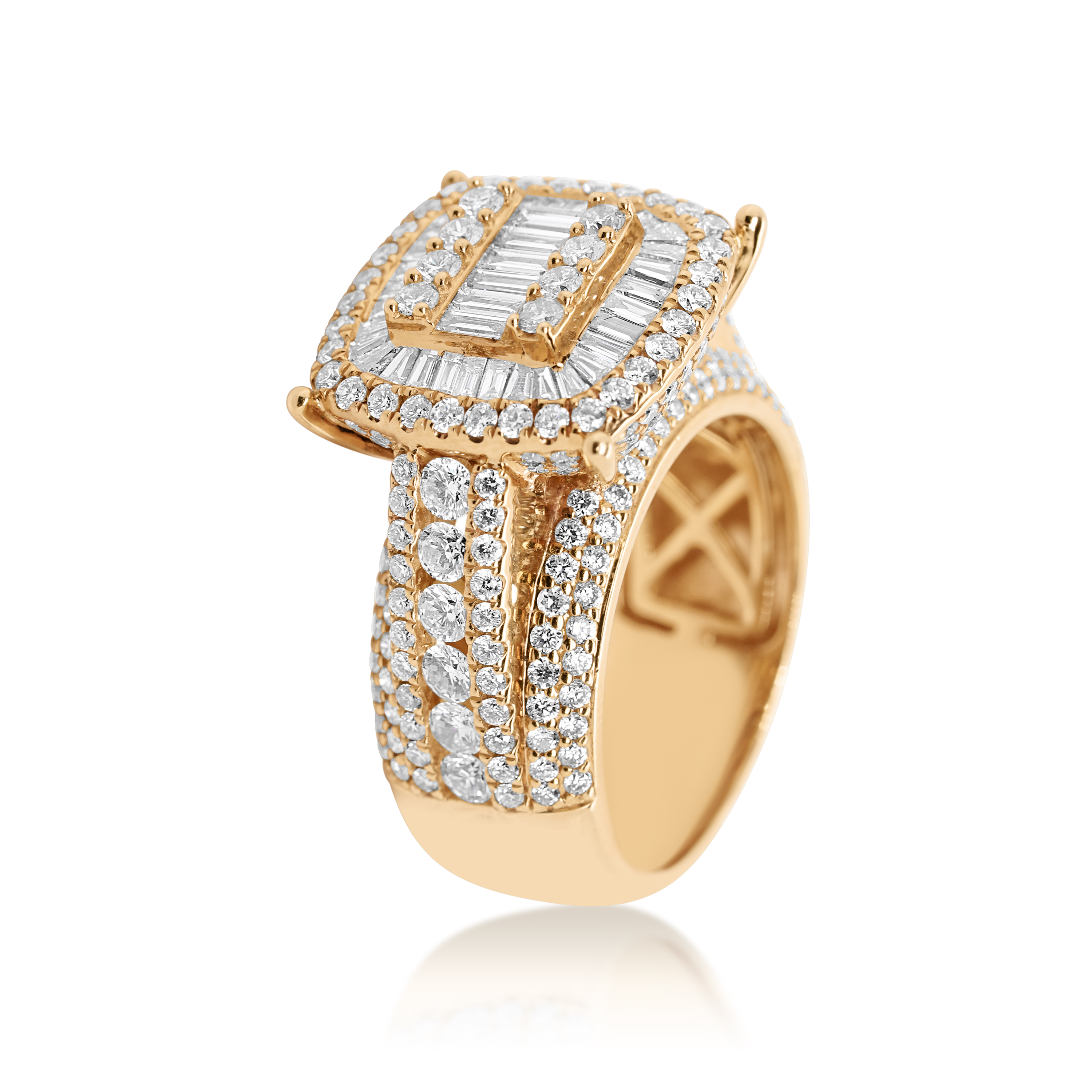 Diamond Ring 4.55 ct. 14K Yellow Gold